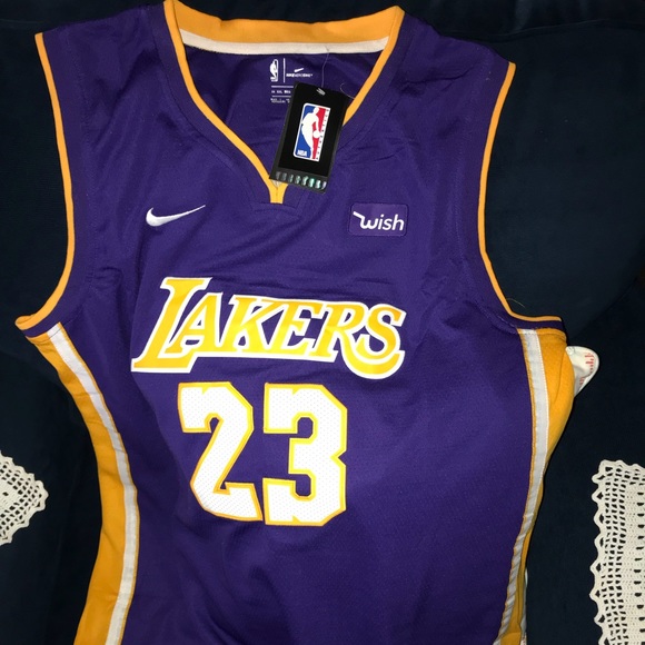 Nike Other - NWT stitched Lebron James Laker jersey